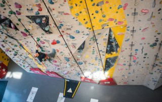Autobelays mit Kletternden in Freimann